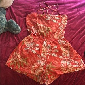 Tropical Coral Romper